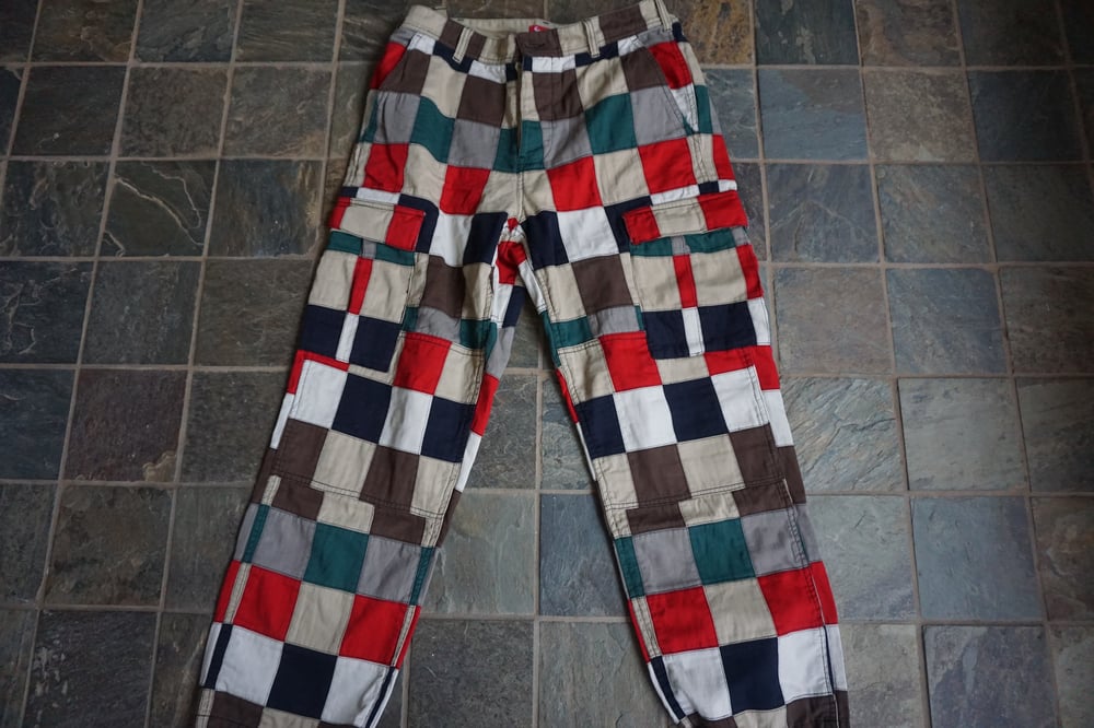 スイーツ柄 ブルー supreme 16AW patchwork pants - 通販 - dcrm.gov.mp