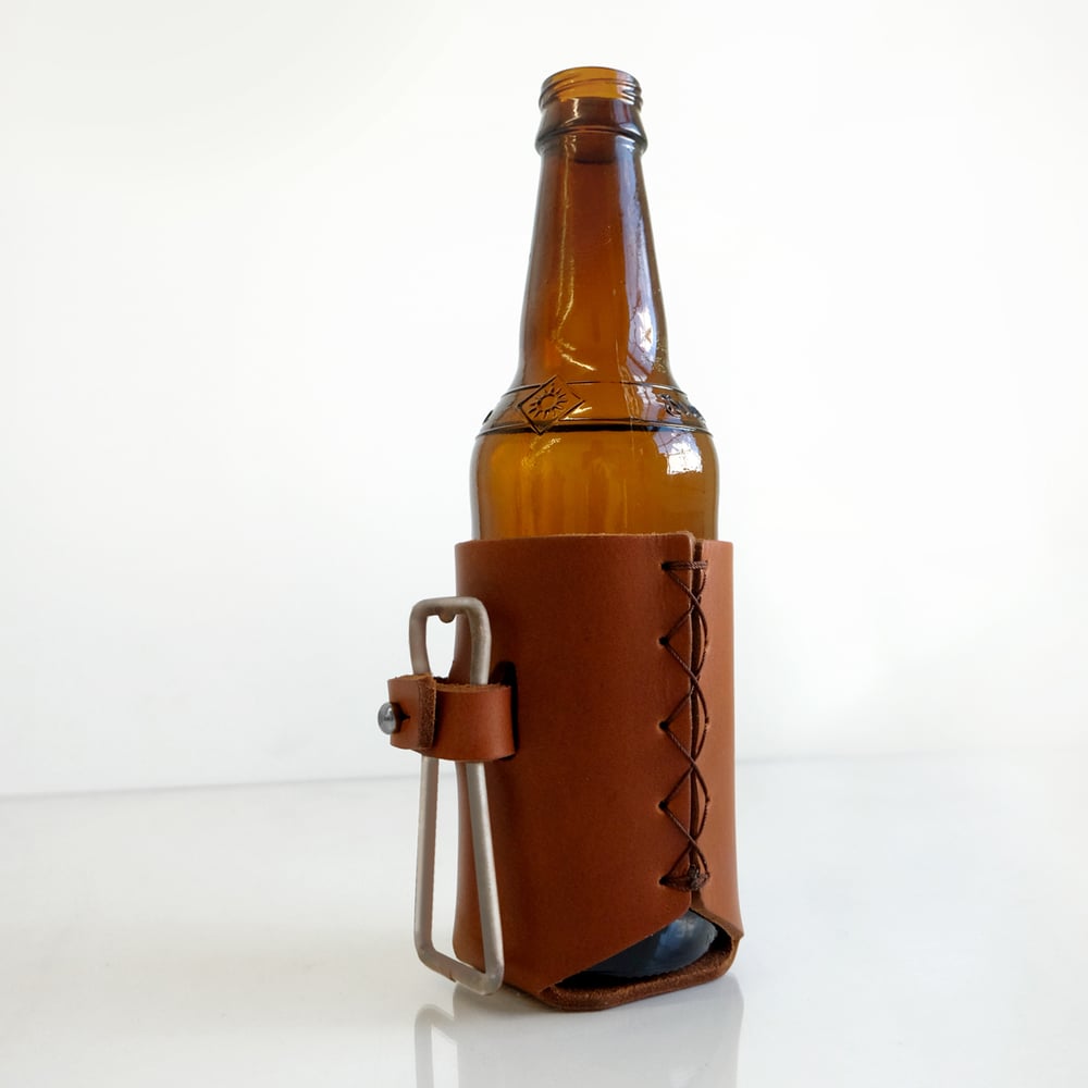 Image of Forge Leather Beer Holder + Bottle Opener