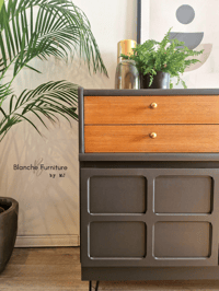 Image 7 of Gorgeous Nathan Sideboard in Ash Grey, Walnut