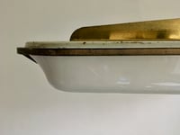 Image 4 of Italian Pendant Light with Moulded Acrylic Shade, 1950s