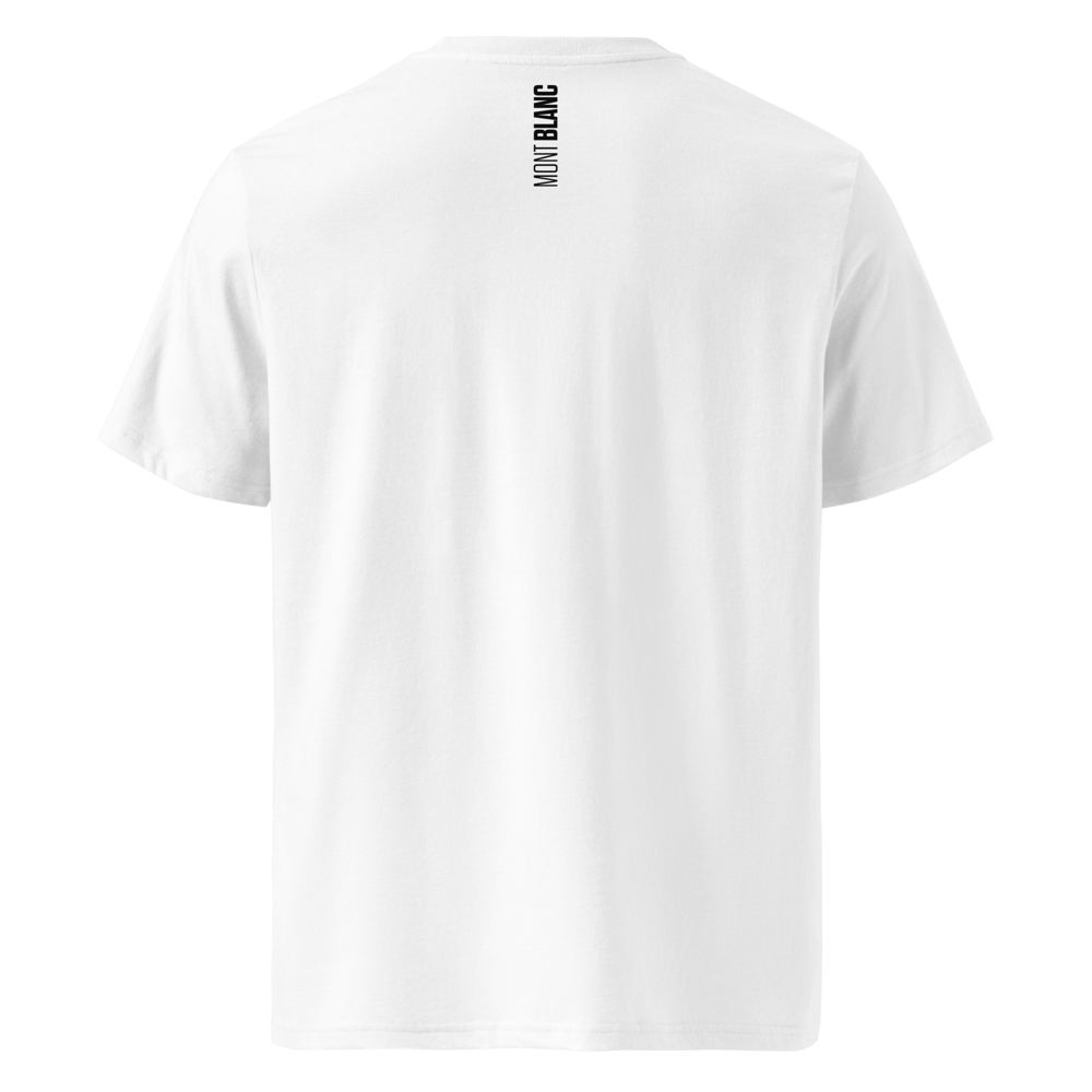 Monte Bianco PULSE T-shirt in Cotone Organico Unisex bianco / black