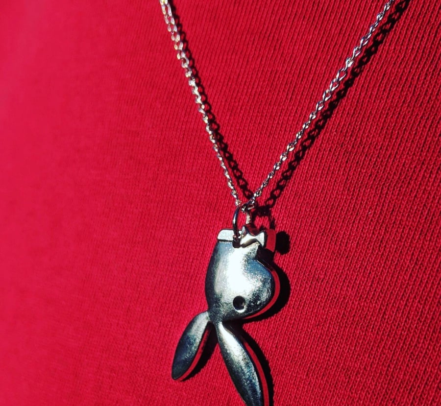 Image of FLIPPED PLAYBOY CHAIN SILVER/GOLD