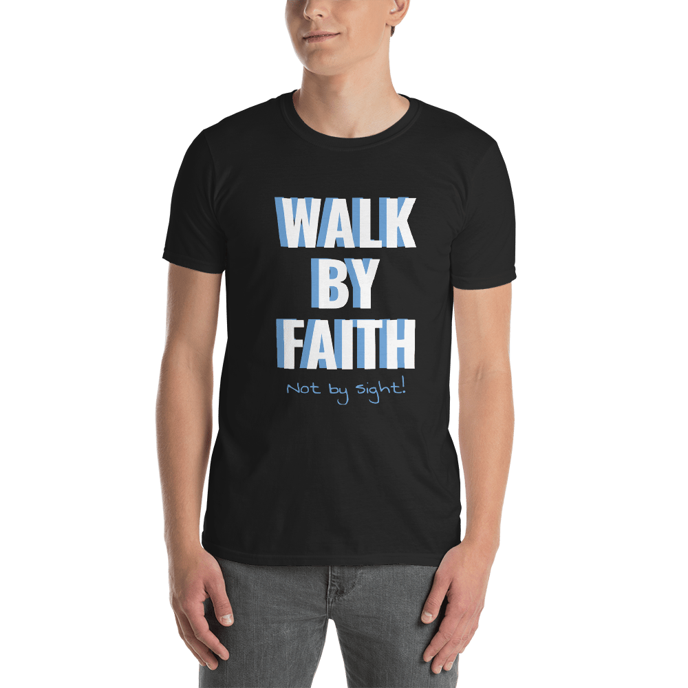 Image of Walk by Faith Black T-Shirt