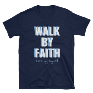 Image of Walk by Faith Navy T-Shirt