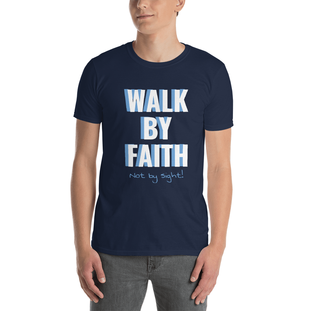 Image of Walk by Faith Navy T-Shirt