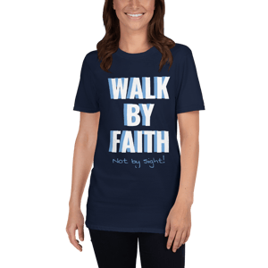 Image of Walk by Faith Navy T-Shirt