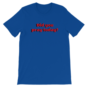 Image of Did you Pray today? Blue T-Shirt