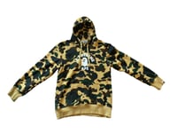 Bape 1st College Camo Logo Hoodie (Size XL)