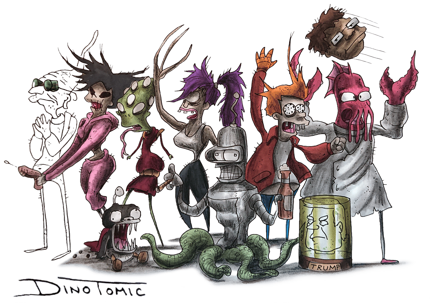 Image of #85 Futurama Creepyfied