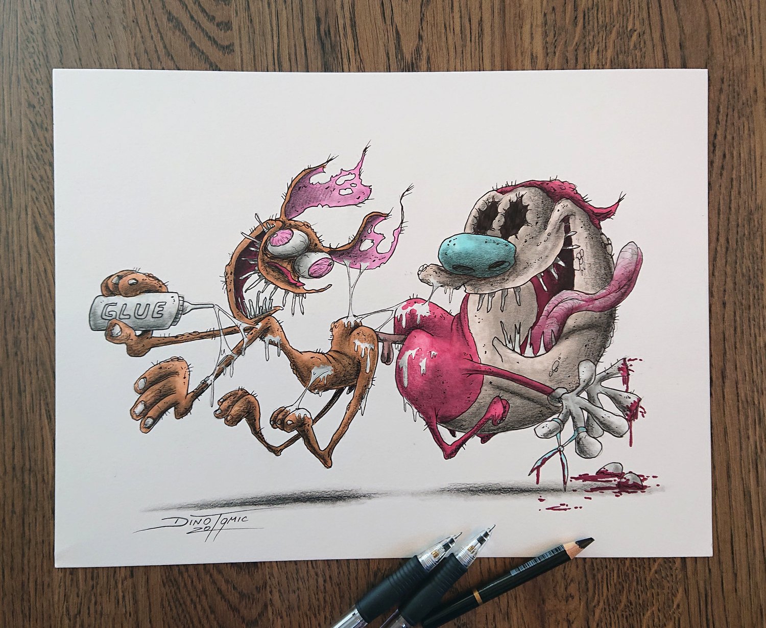 Image of #94 Ren And Stimpy Creepyfied