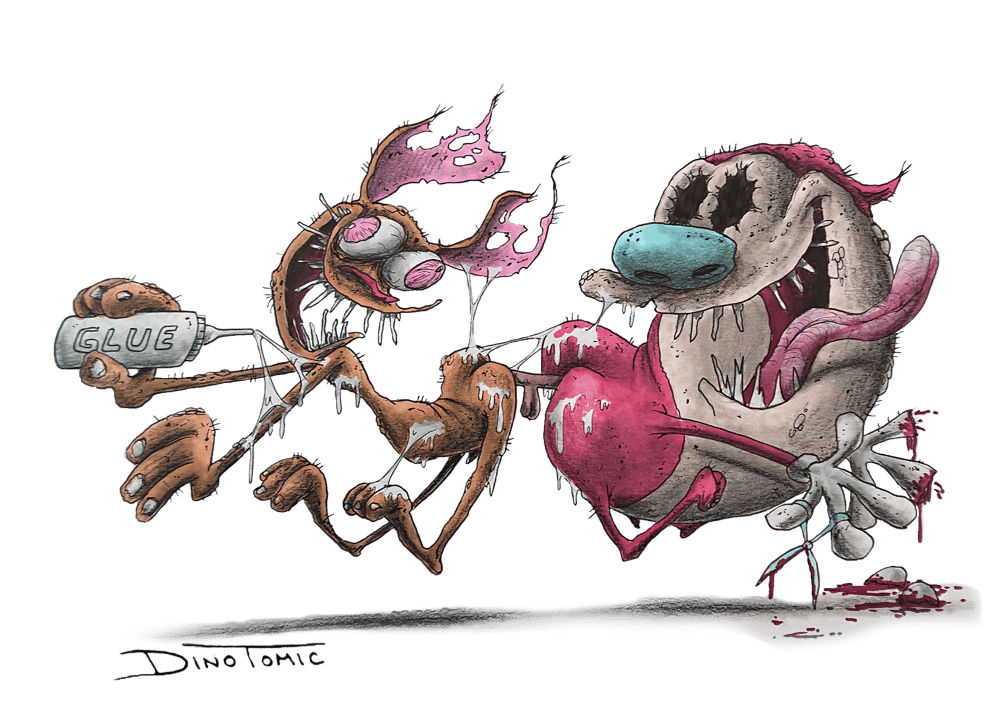 Image of #94 Ren And Stimpy Creepyfied