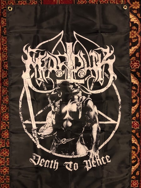 Image of Marduk - Death to peace/Heaven shall burn flag