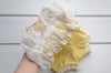 Olivia yellow romper and bonnet set / newborn size