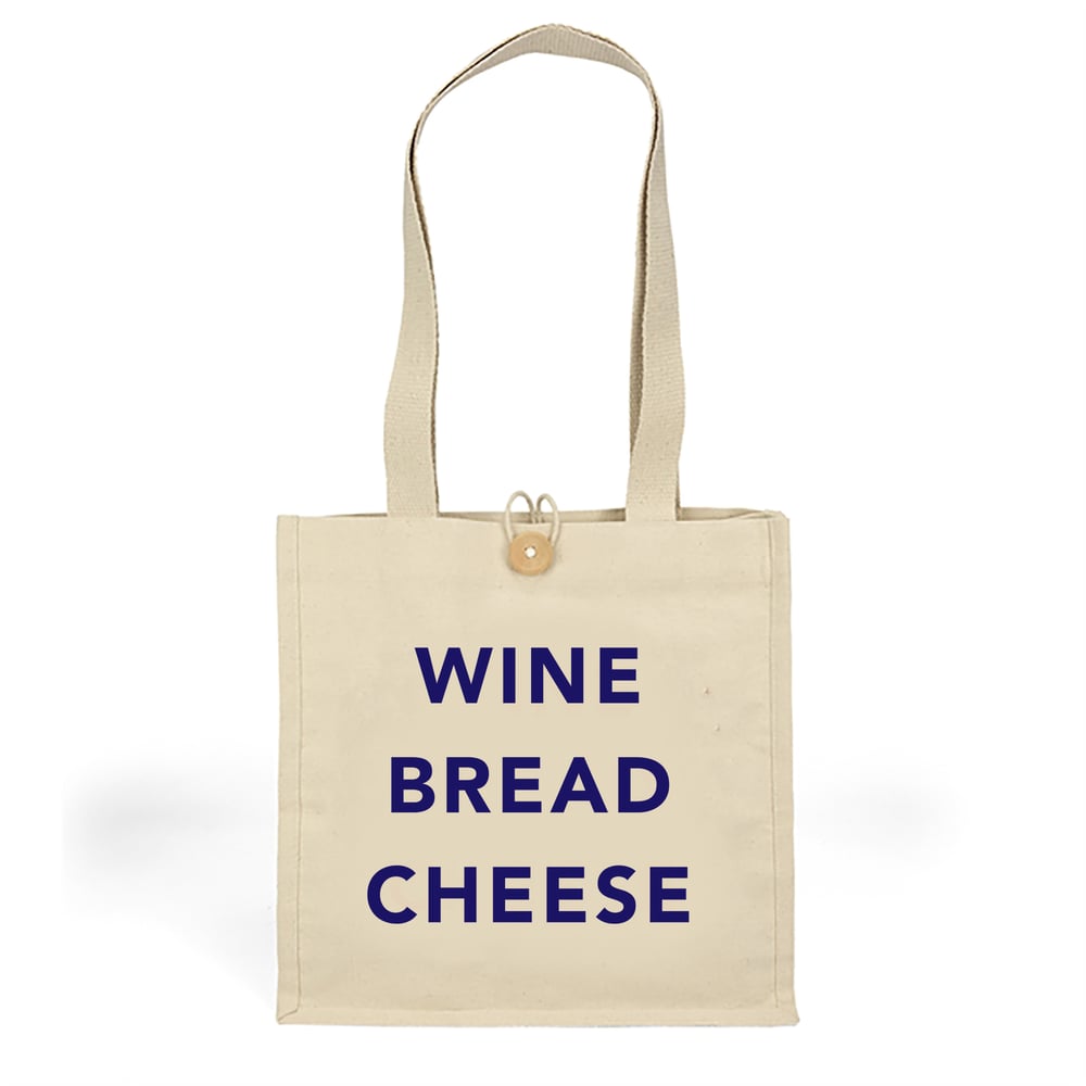 Image of Wine Bread Cheese Tote Bag