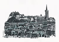 Edinburgh City Skyline Screen Print