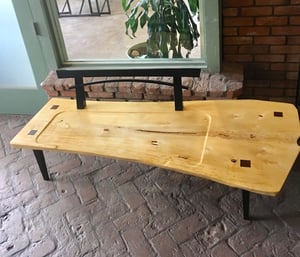 Image of Custom Handmade Buckeye Bench by Gregory Dean