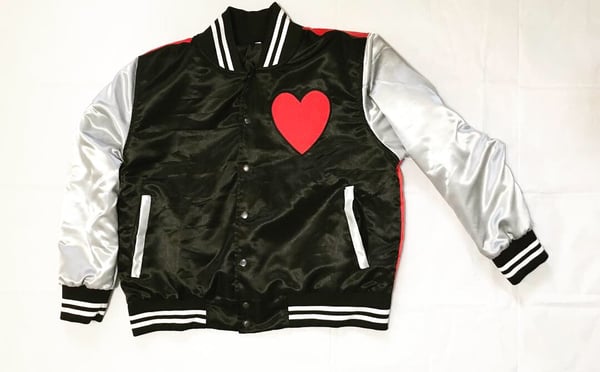 Image of LOVE MORE “Satin” VARSITY 