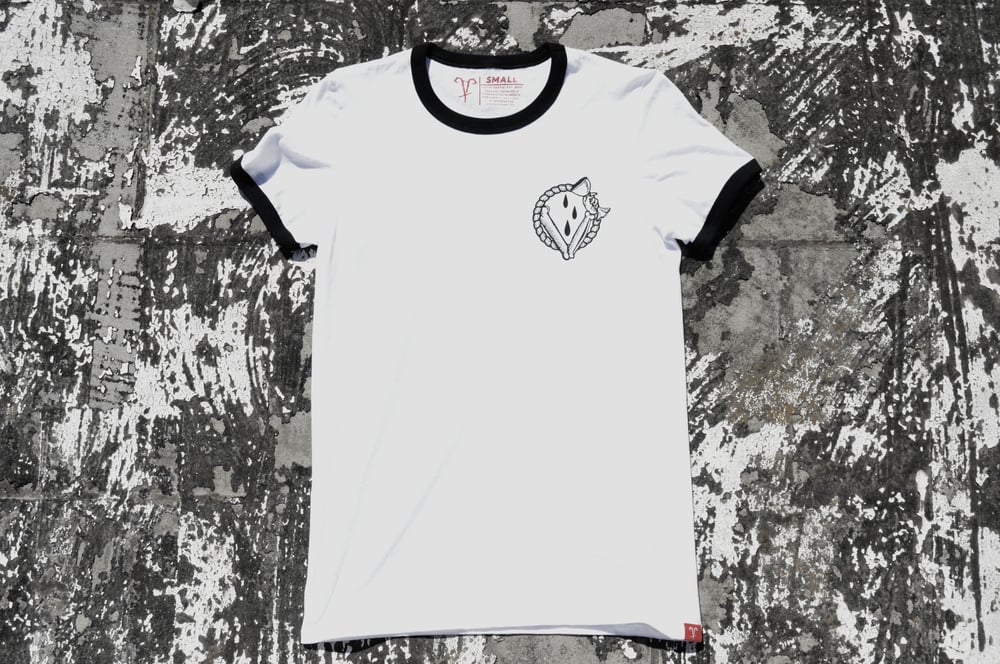 In Vino Veritas White Ringer T-Shirt