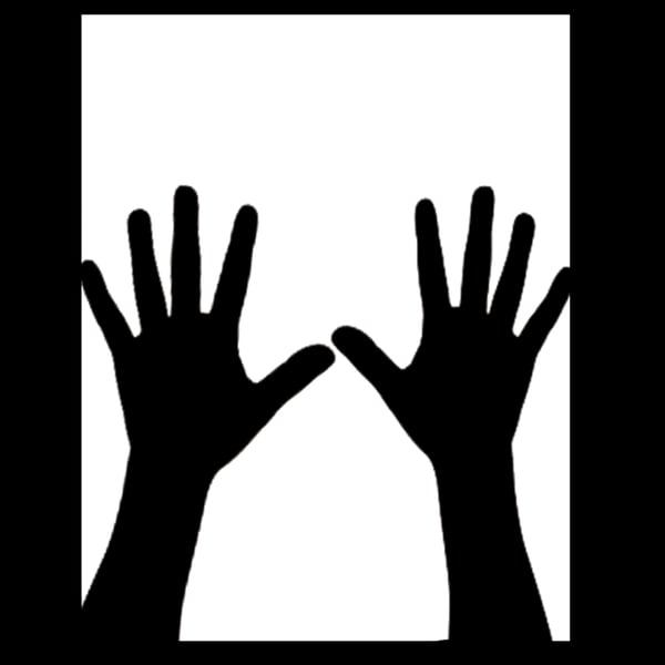 Image of Silhouette Hands Window Banger 