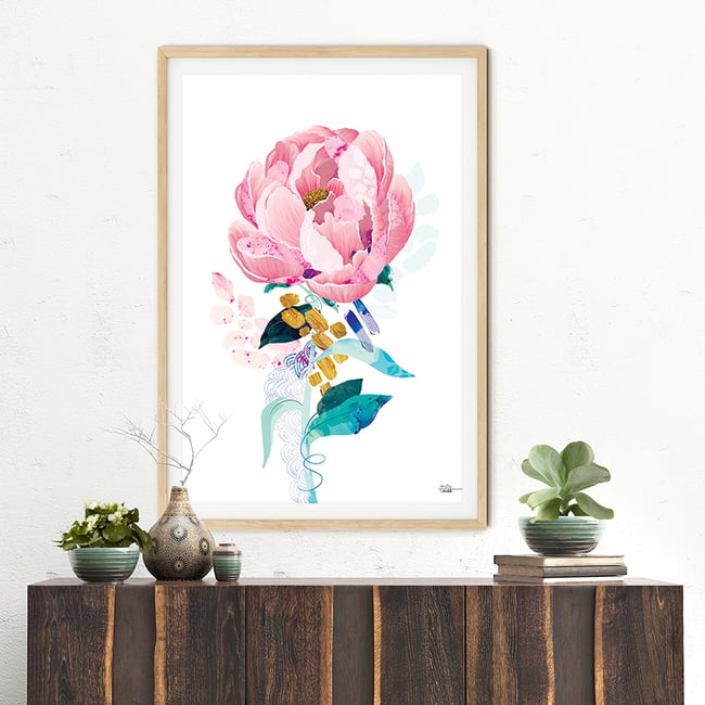 Pink Peony - Art Print