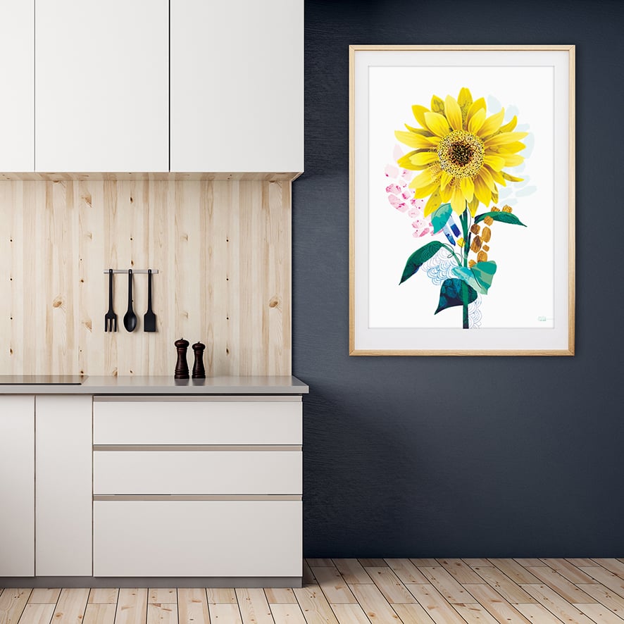 Sunflower Art Print Milly And Mae