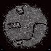 Typographic Street Map Of Central London (Black)