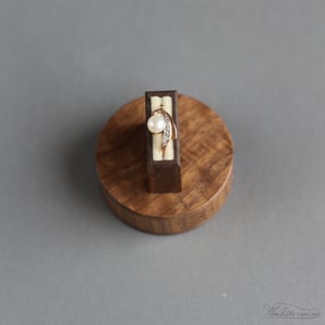 Image of Slim round Woodstorming ring box - ready to ship