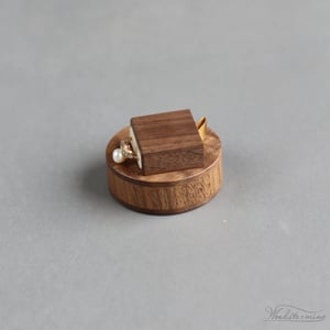 Image of Slim round Woodstorming ring box - ready to ship