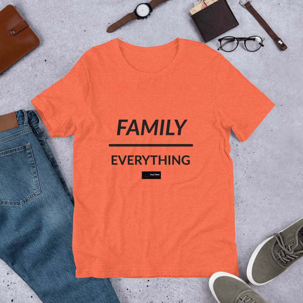 Image of FAMILY Over EVERYTHING T-Shirt Orange