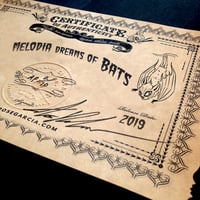 Image 5 of ‘Melodia Dreams of Bats” print