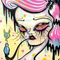 Image 3 of ‘Melodia Dreams of Bats” print