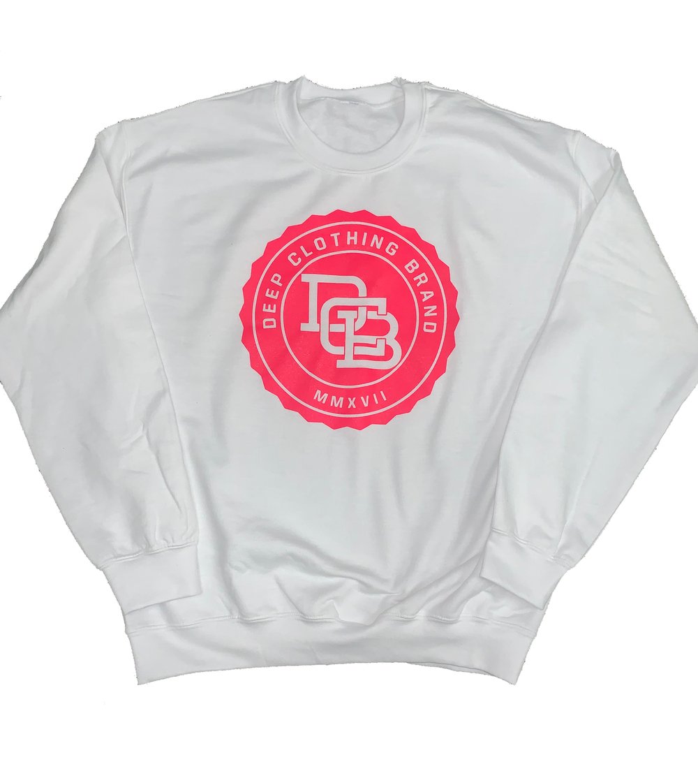 Image of Limited Edition - White MonoGram Crew neck Sweatshirt