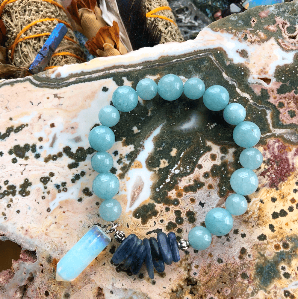 Image of  “Clarity + Clear Waters” Talisman Bracelet