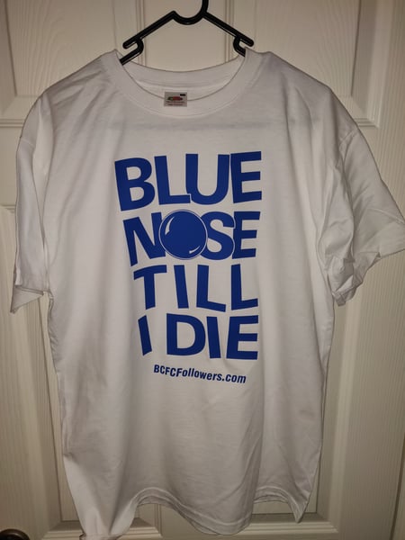 Image of White Men's Bluenose Till I Die T-Shirt