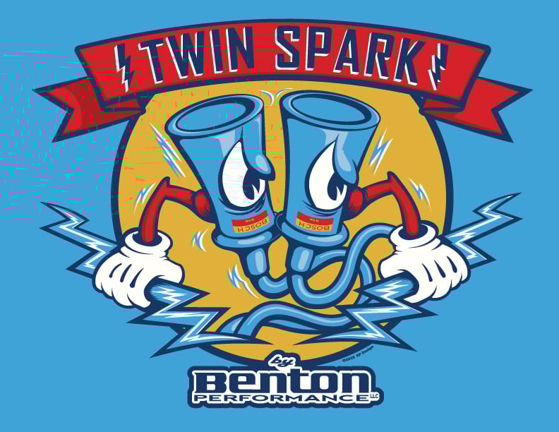 Image of "Twin Spark by Benton" LTD Edition Tee Shirt **PRE-ORDER
