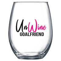 UnWine #GoalFriend Stemless Wine Glass