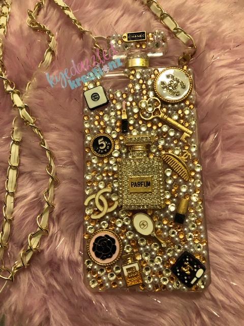 Kyedazzled Perfume Bottle Shaped Chanel Cellphone Case Kyedazzled Kreationz