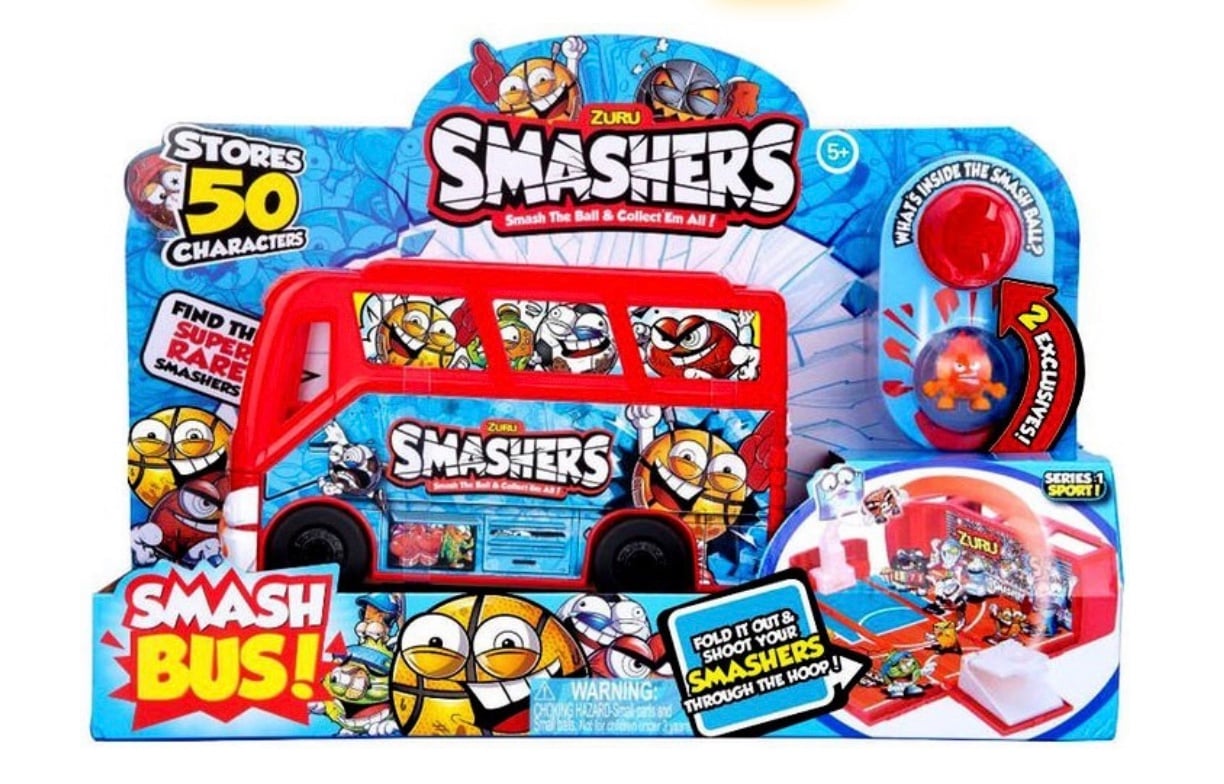 Image of Zuru Smashers, Smash Ball Basketball Bus Limited Edition, Sports Collectibles...