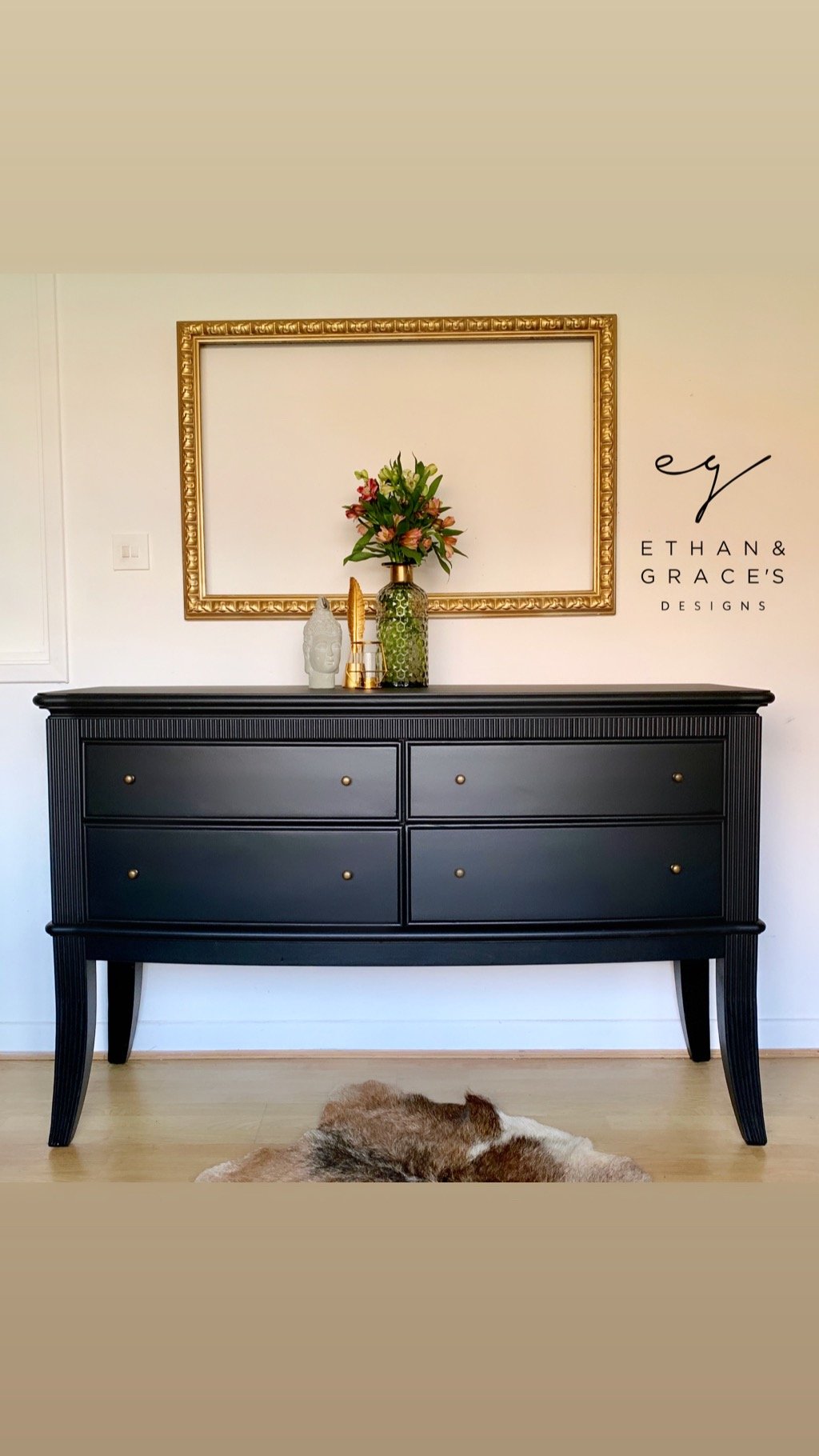 Image of All Black sideboard