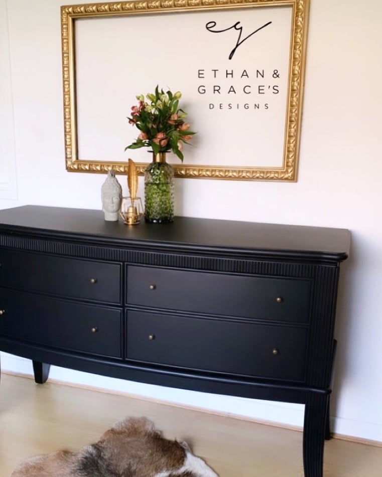 Image of All Black sideboard