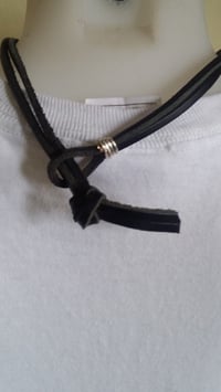 Image 2 of Leather Cowrie Shell Choker 