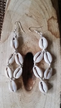 6 Pronged Cowrie Shell Ear-Rings