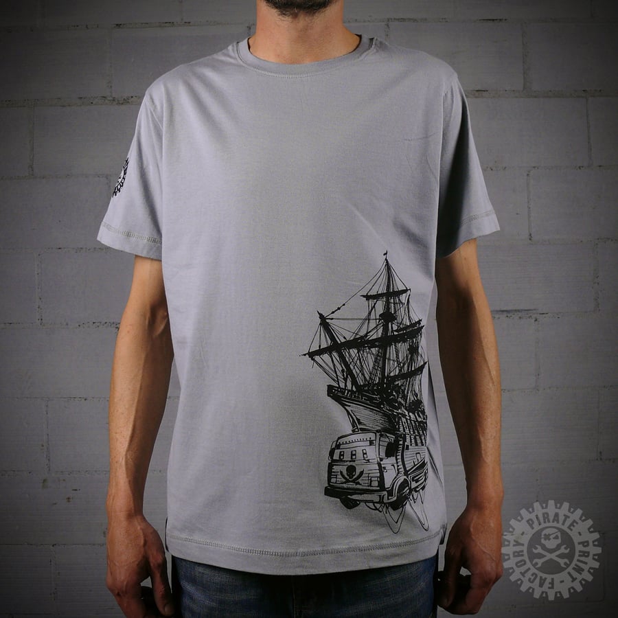 Image of T-SHIRT PIRATE BOAT GREY