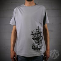 Image 3 of T-SHIRT PIRATE BOAT GREY