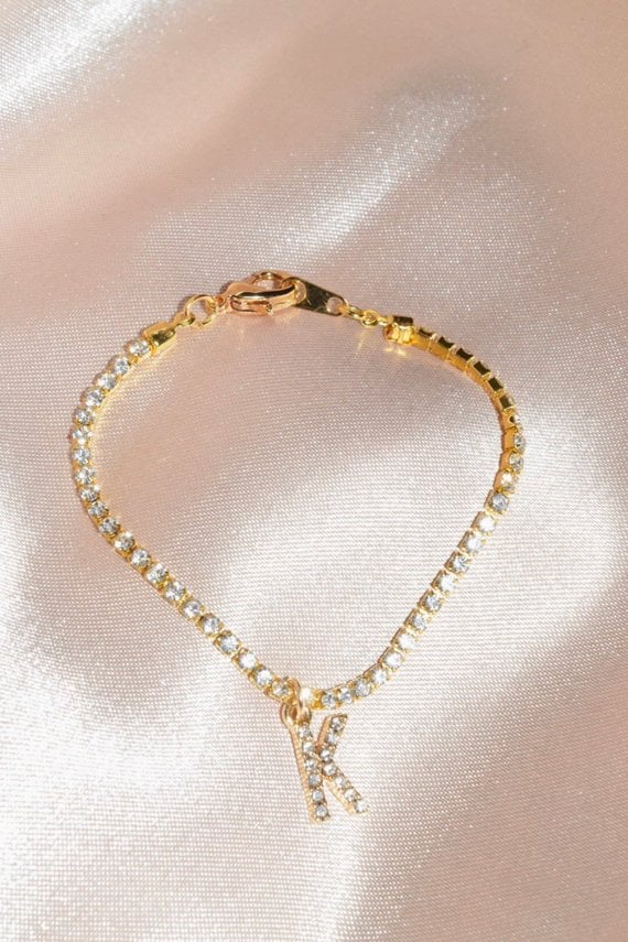 Image of Sparkle Name Or Initial Anklet/Bracelet✨