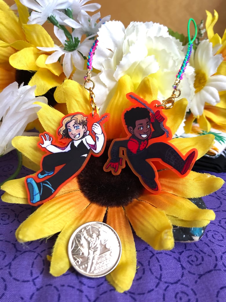 Image of Miles and Gwen Acrylic Keychains