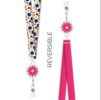 Reversible Grove Floral Lanyard 
