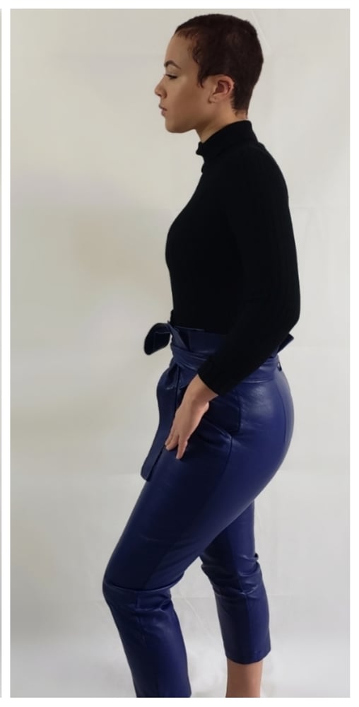 Image of Crop Me Pants Royal Blue 