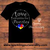 Image 2 of "Sparkling" Autism Awareness Shirts (2 Different Designs)
