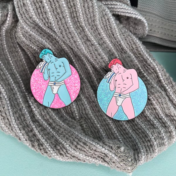 Image of Glitter Pin - Jock Sniff